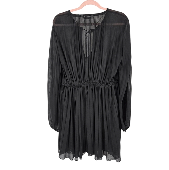 Zara Pleated Bell Sleeve Bloggers Fave Mini Dress - Picture 10 of 16